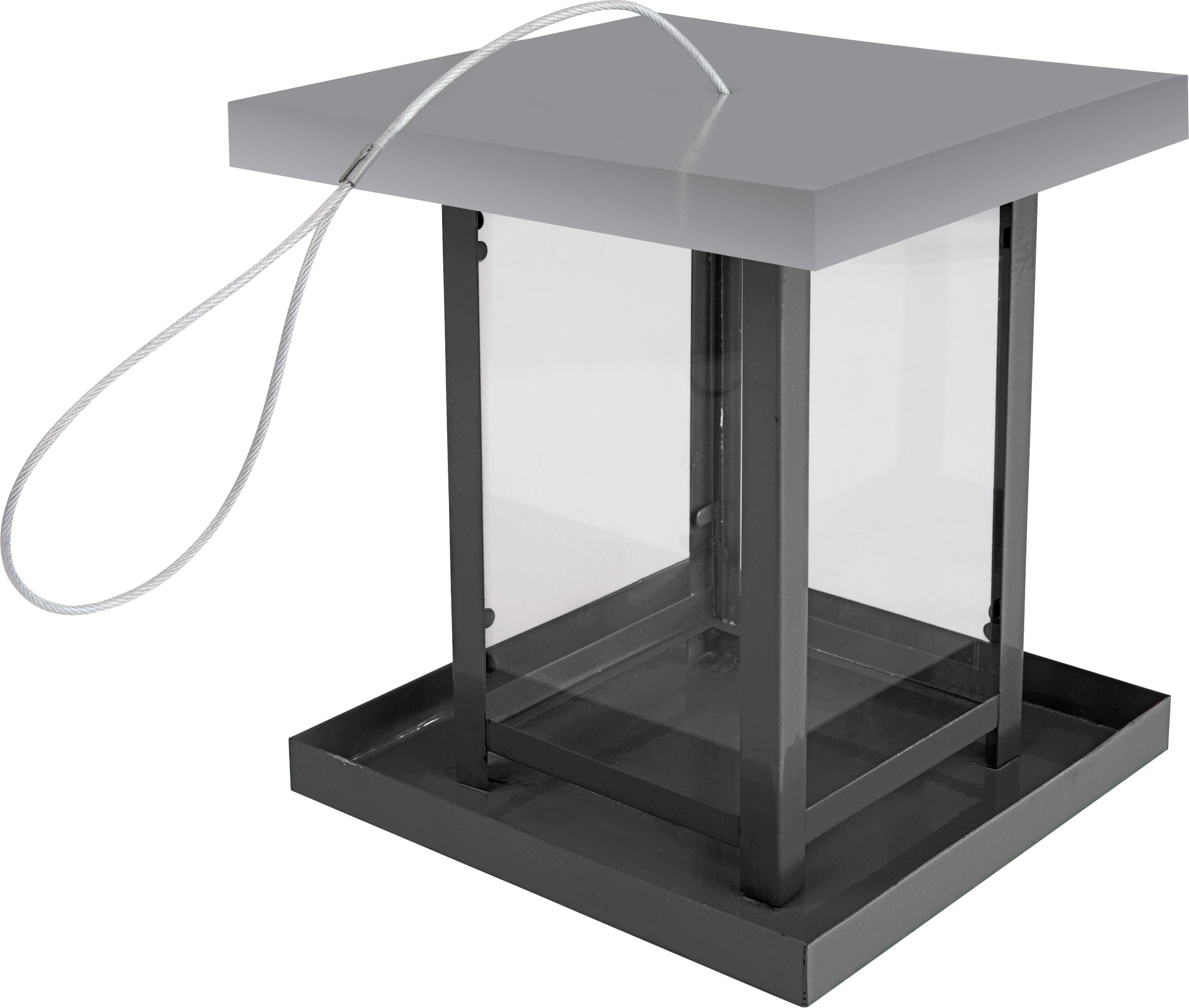 Windhager Vogelhaus View Schwarz Metall Futterhaus