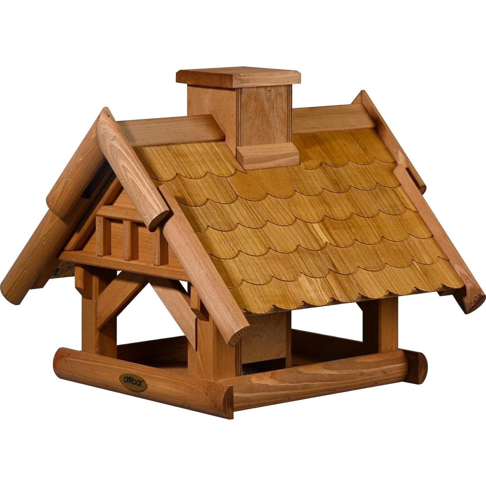 dobar Vogelhaus Blätterfall für Ständermontage Kiefernholz