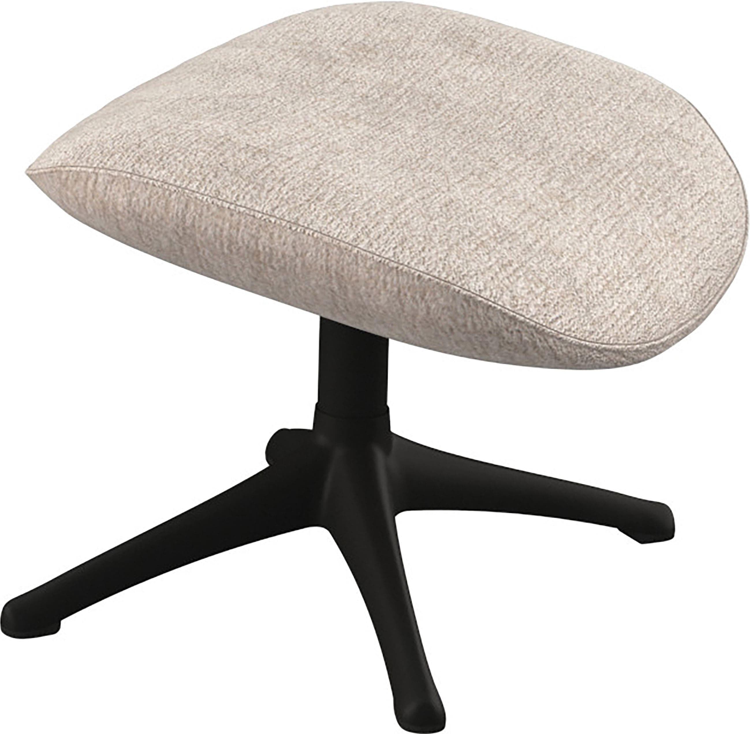 FLEXLUX Marinella Fußhocker Skandi Champagne Schwarz