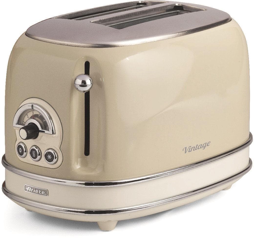 Ariete Vintage Toaster 155 beige 810 Watt für 2 Scheiben Toast