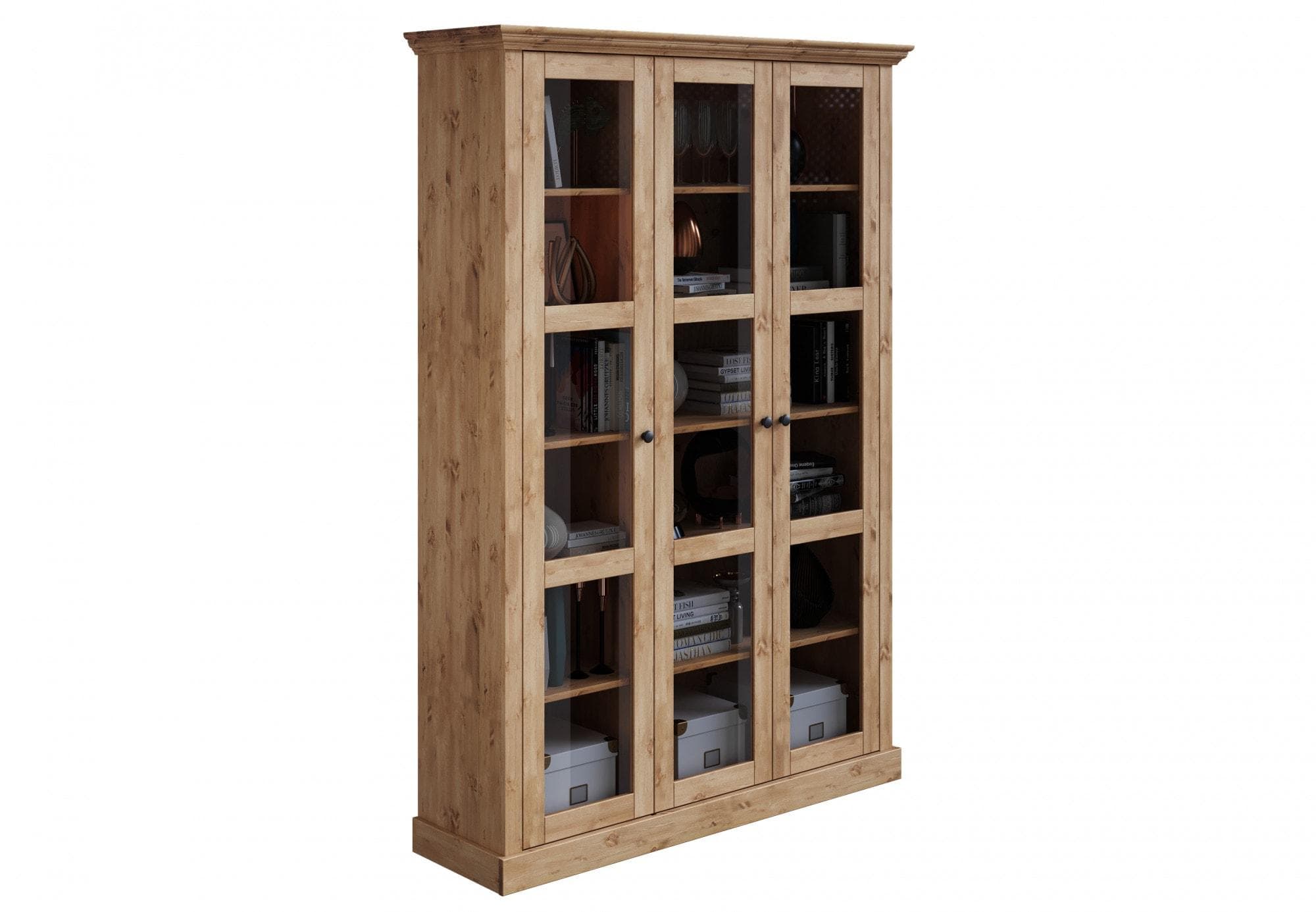 Home Affaire Vitrine Meliss Massivholz Beige