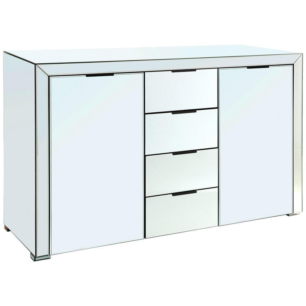 Mid.you Sideboard, Klar, Metall, 4 Schubladen, 130x83x41 cm