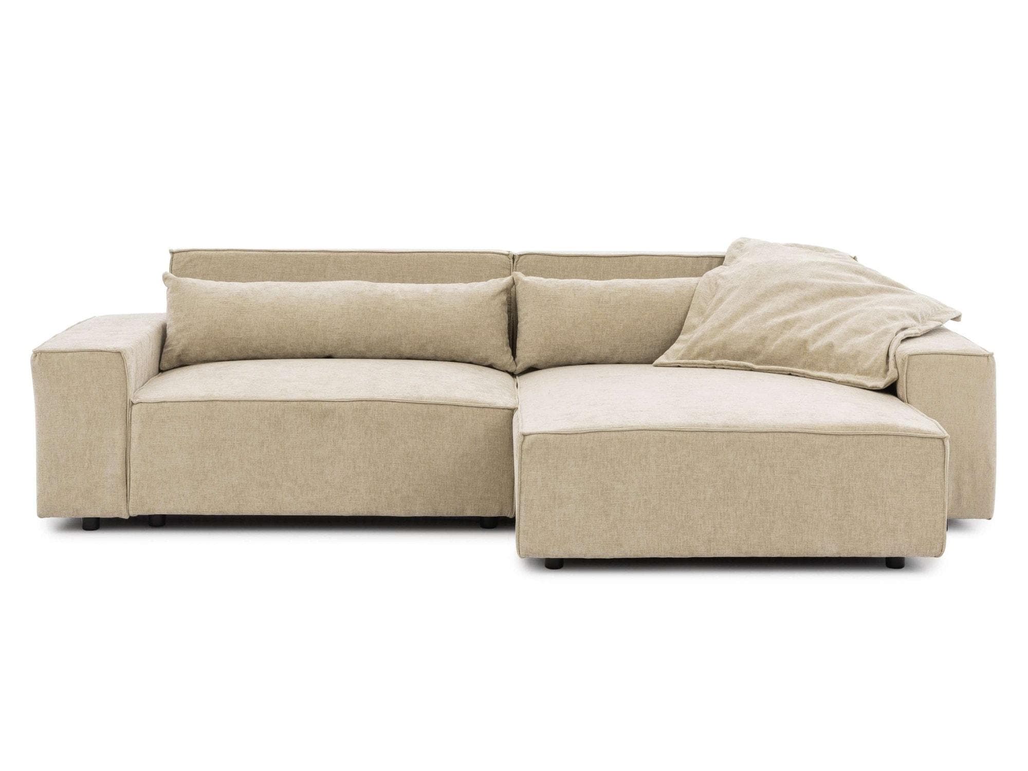 OTTO HOME KINLEE Ecksofa Beige L-Form mit Recamiere