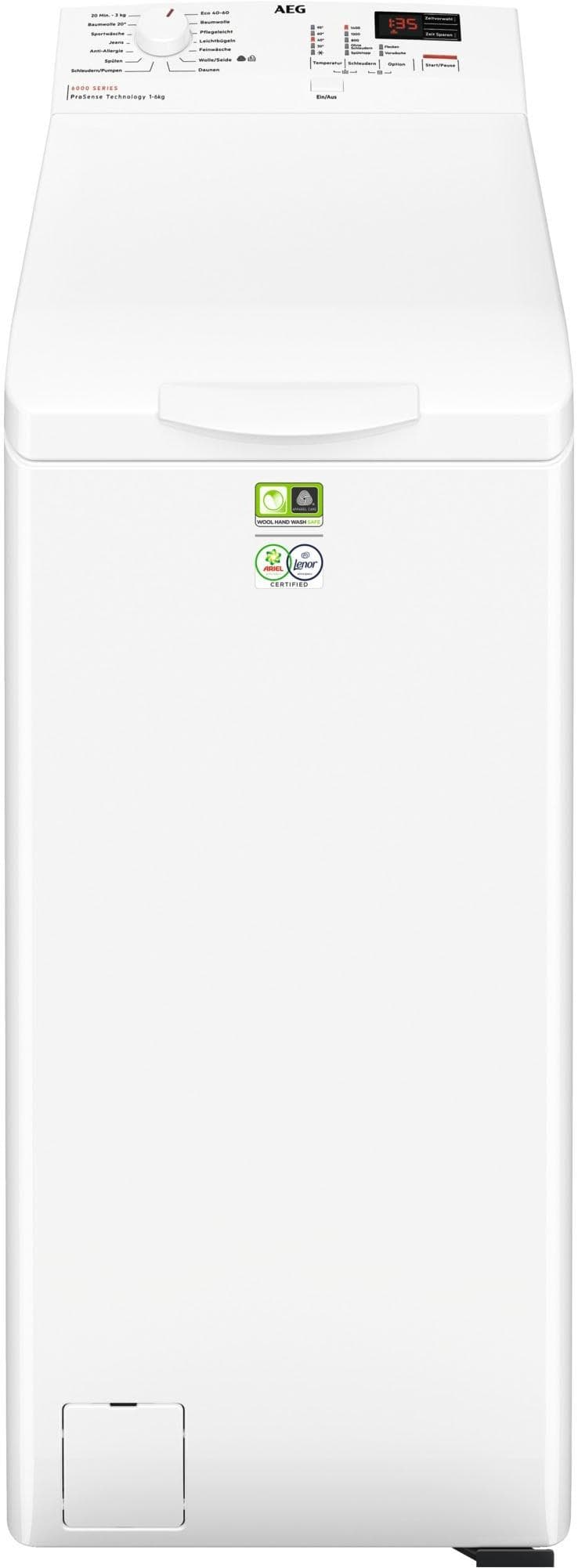 AEG Toplader Waschmaschine LTR6A41460 Weiß Energieeffizienz A