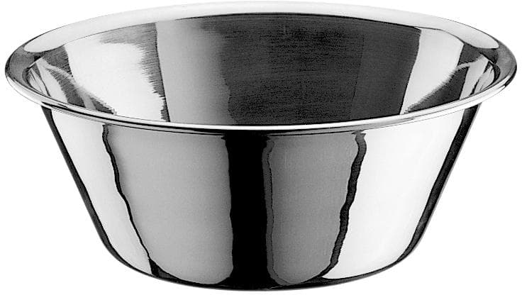 Pinti Inox Professional Salatschüssel Edelstahl Silber Konisch