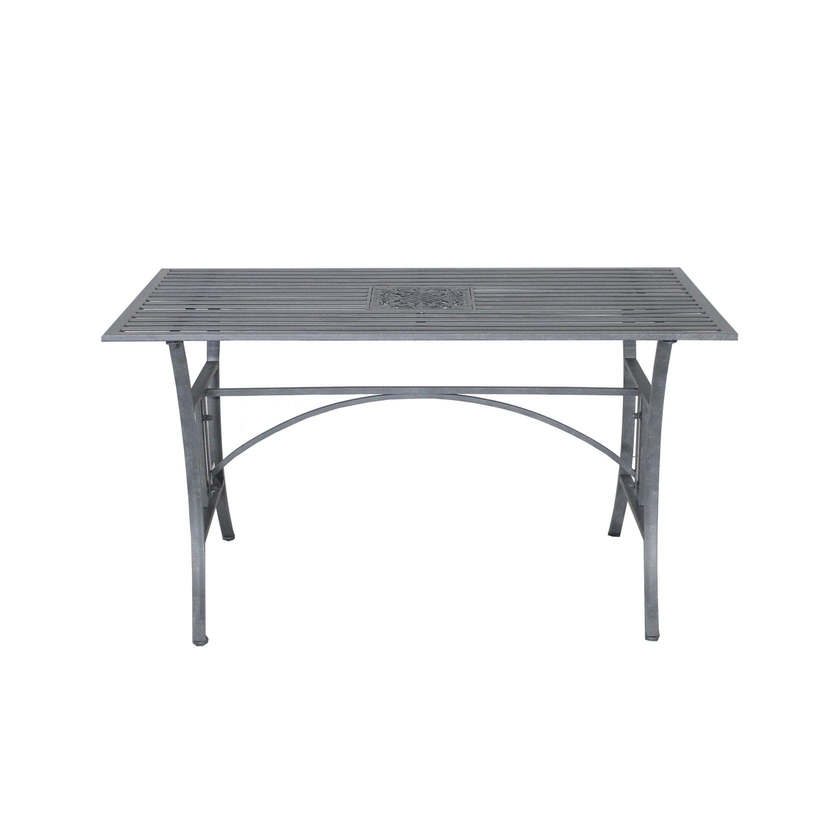 Nostalgischer Gartentisch aus Metall - Rechteckig