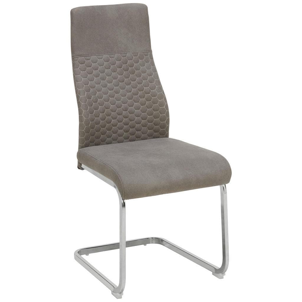 Ti'me Schwingstuhl Grau Metall Textil C-Form