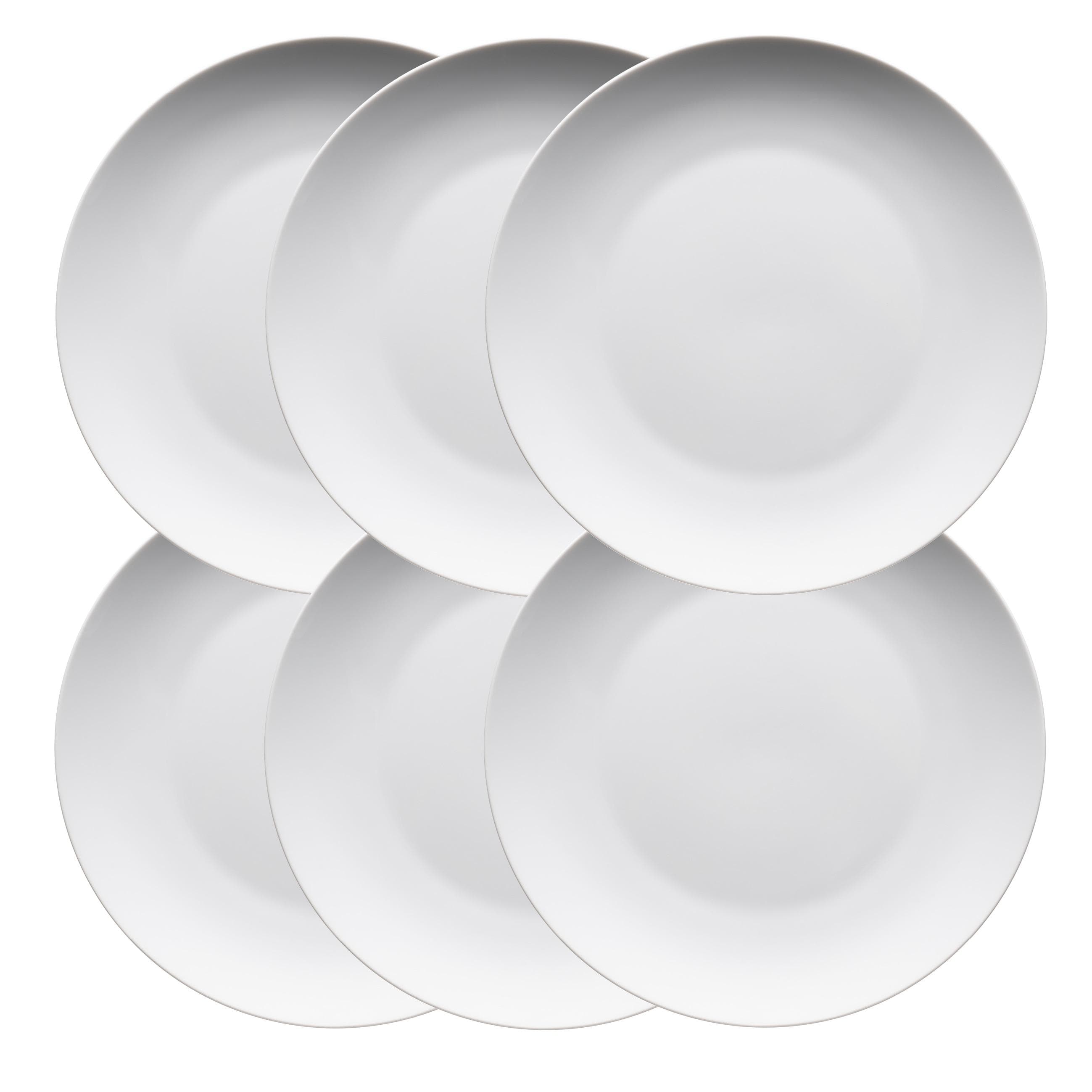 Mäser Barca Porzellan Teller Set Weiß 6-tlg. 26,5 cm