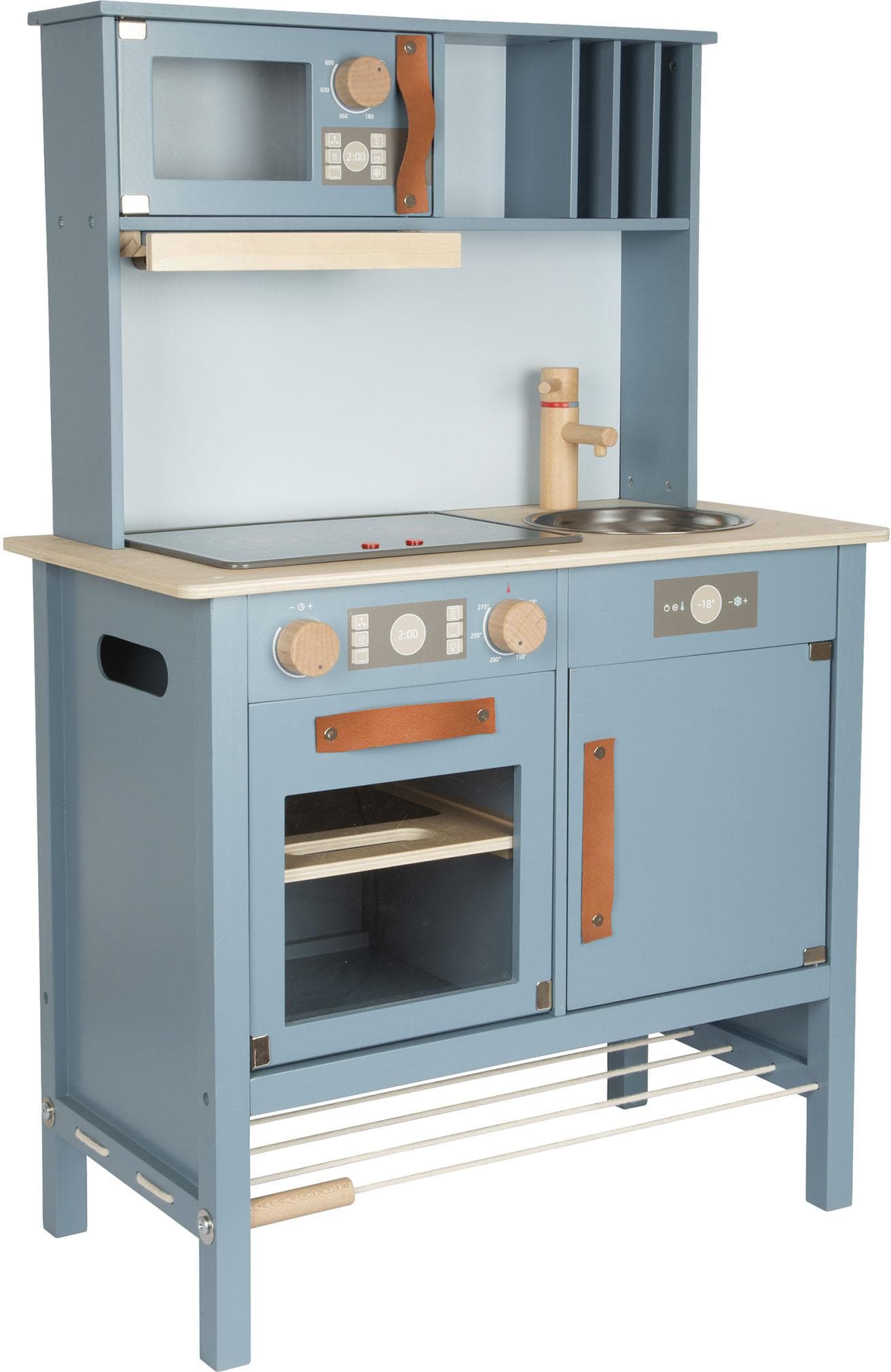 Small Foot Spielküche Kinderküche tasty Holz Metall Blau Braun