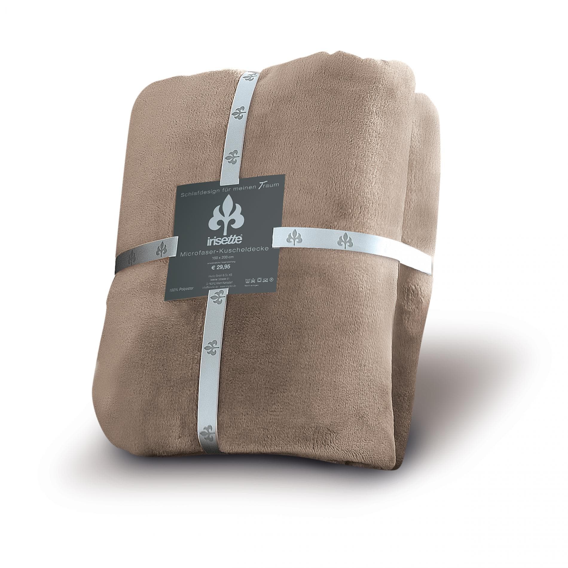 Irisette Relax 8900 Wohndecke: Kuschelig Weich & Pflegeleicht in Taupe