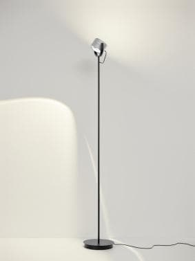 HELL Stehleuchte MIKA Silber Glas LEDF Dimmbar 155 cm