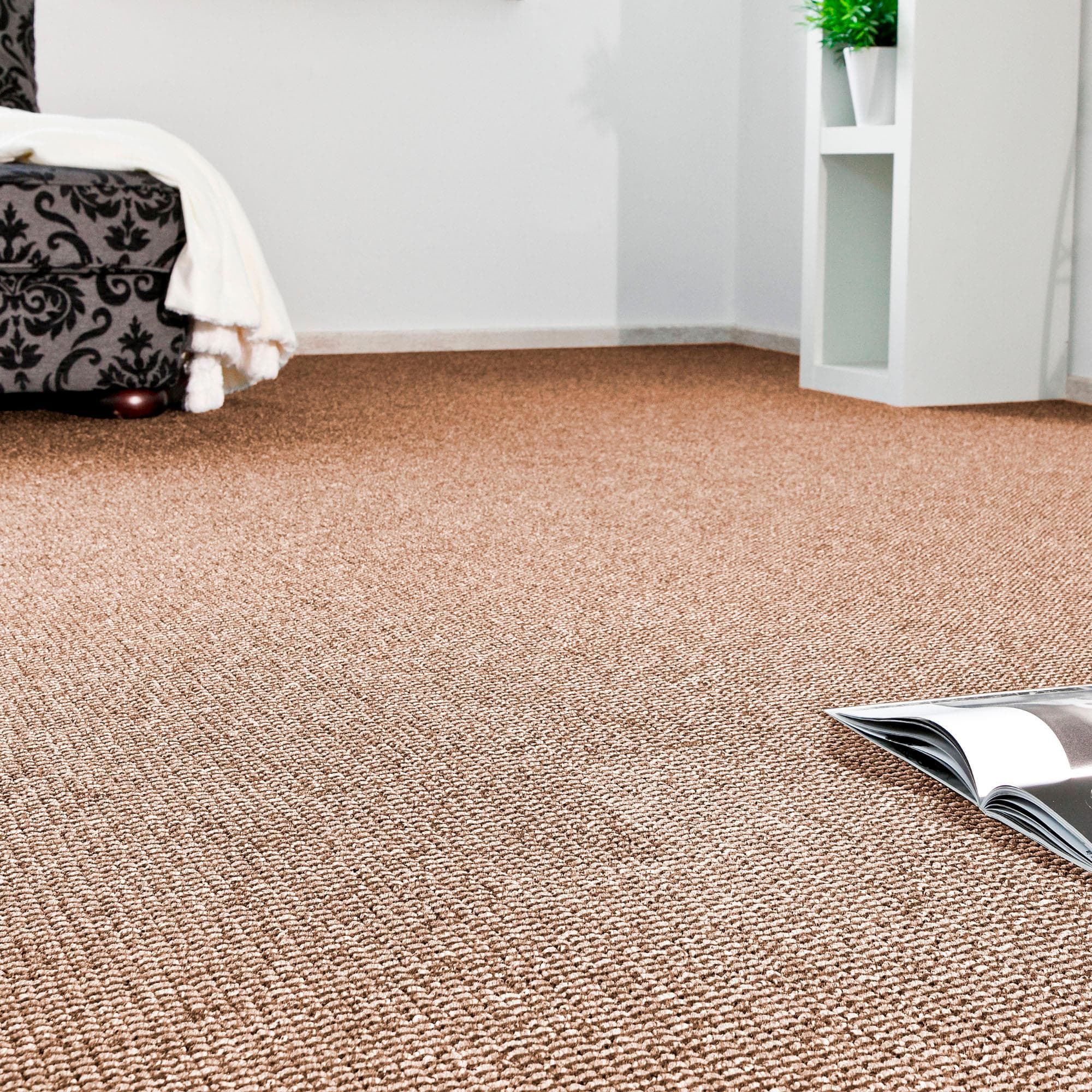 ANDIAMO Strukturschlinge Teppichboden Braun