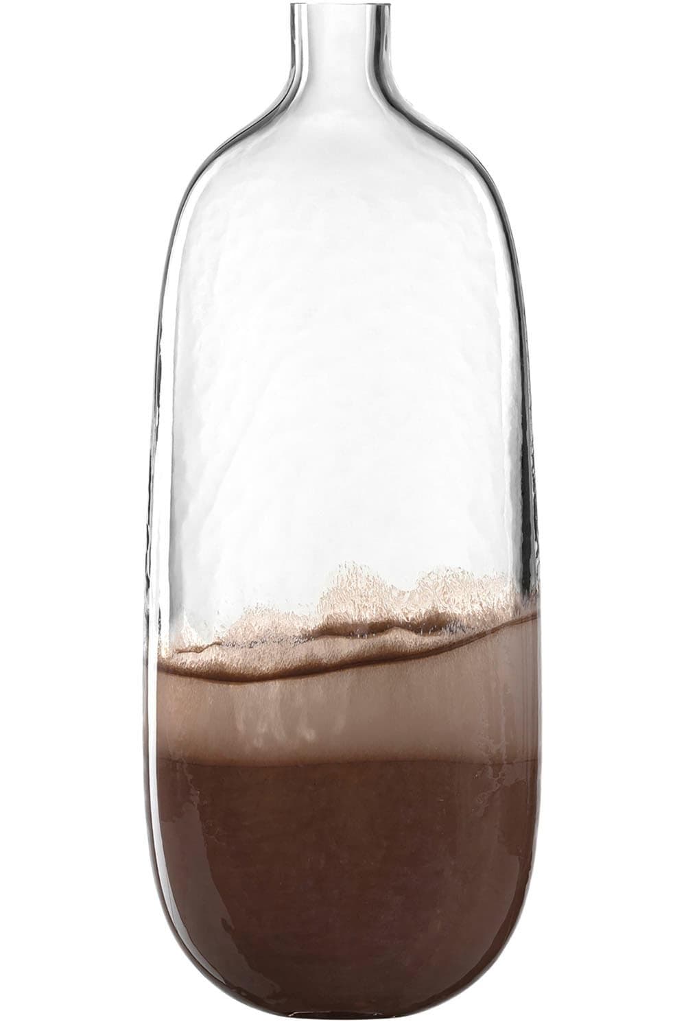 Leonardo Bodenvase CASOLARE Braun Glas Handgefertigt