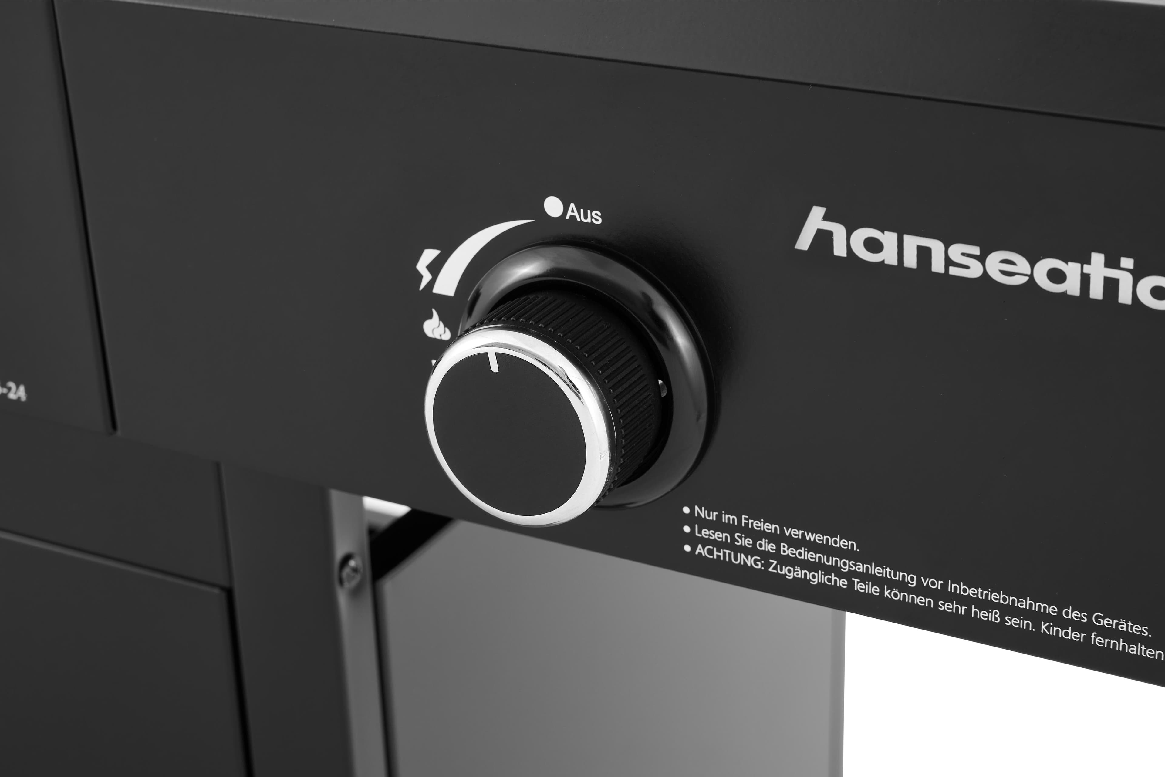 Gasgrill 4 Brenner Rockford Black Hanseatic