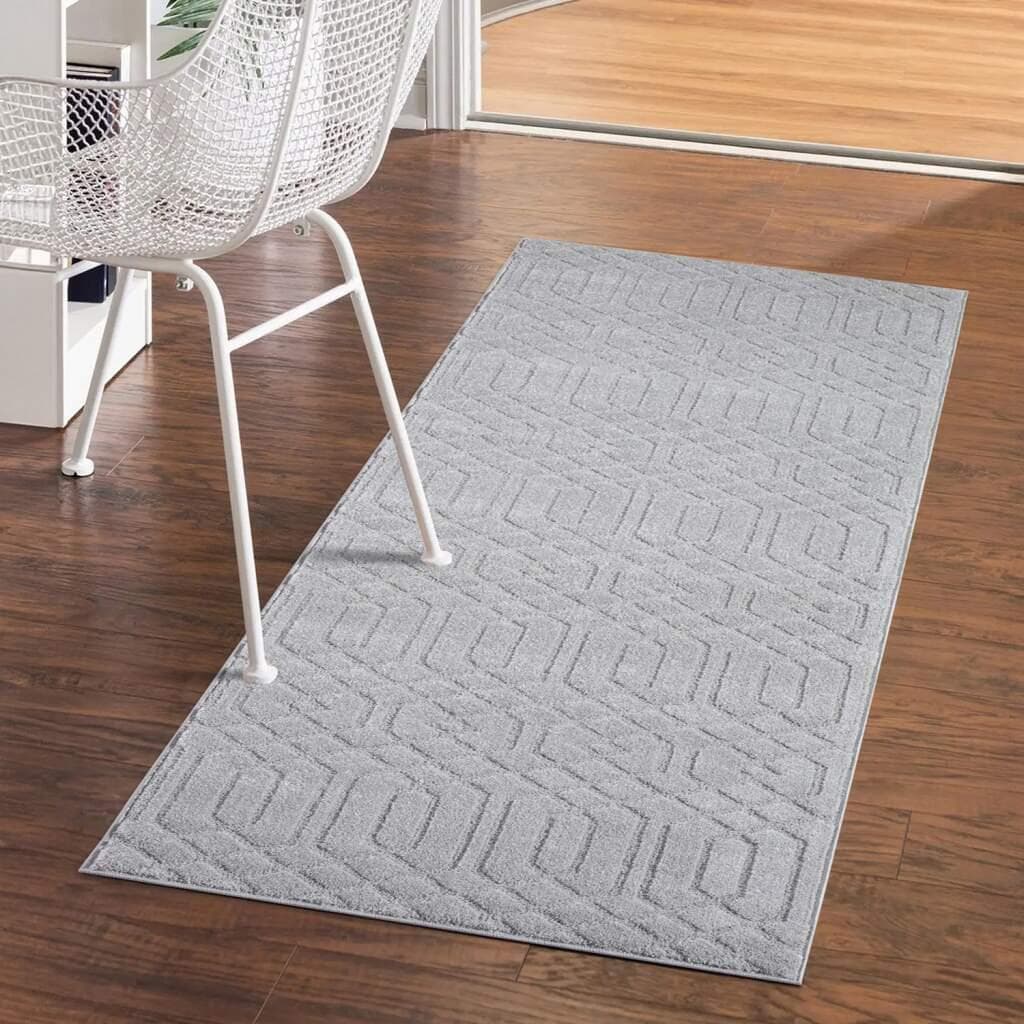 Carpet City Teppich FLAIR138 Grau Kurzflor Skandi