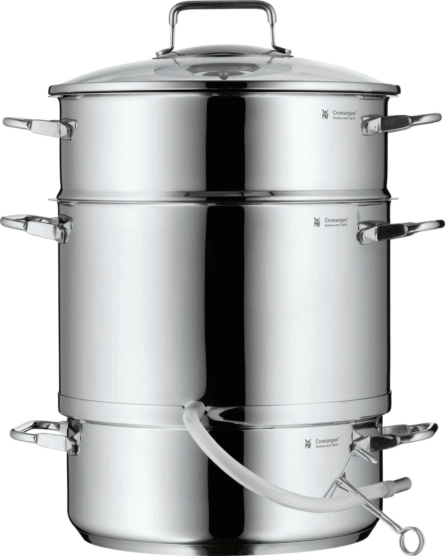 WMF Dampfentsafter Edelstahl Silber Induktion