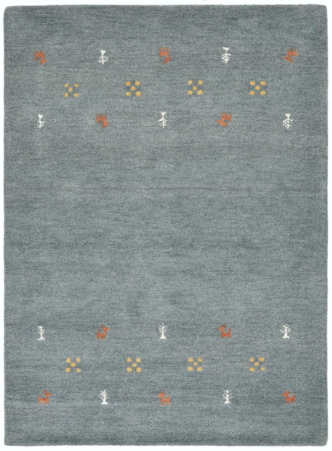 THEKO Wollteppich Gabbeh Motiv Handweb Teppich