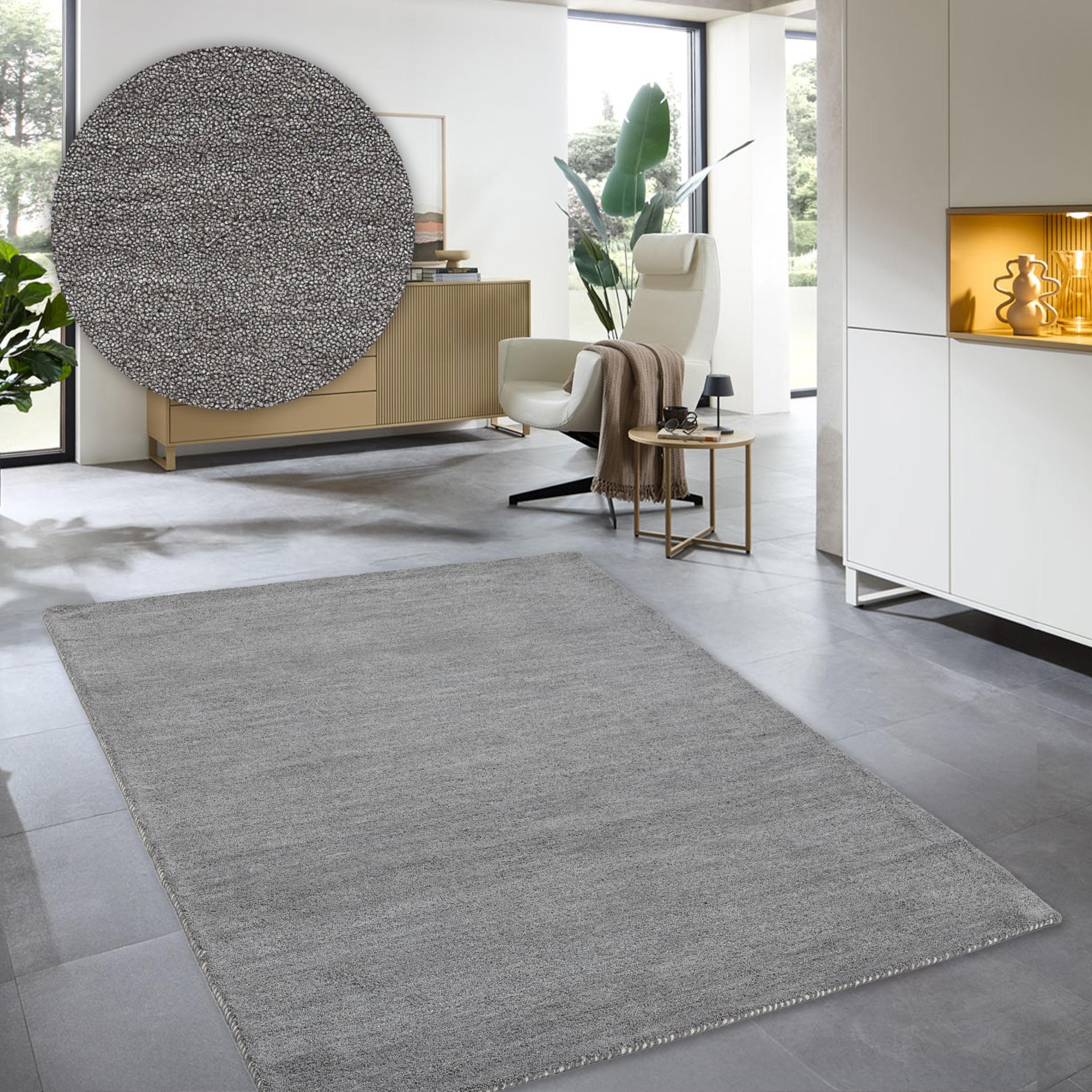 Traditioneller Gabbeh-Teppich in Meliert und Stone