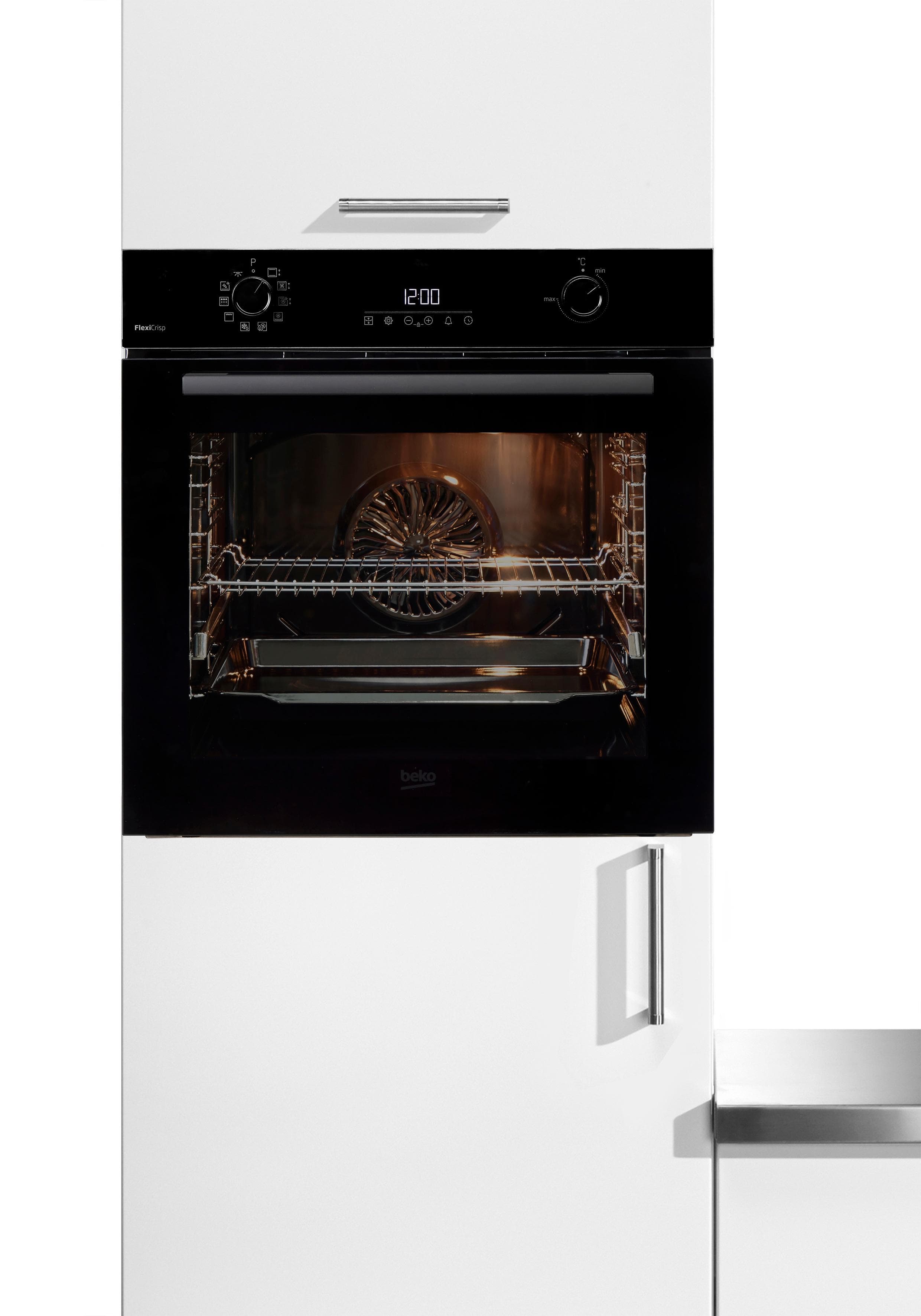 Beko Einbaubackofen BCBIS17300BMPF Schwarz mit Dampffunktion