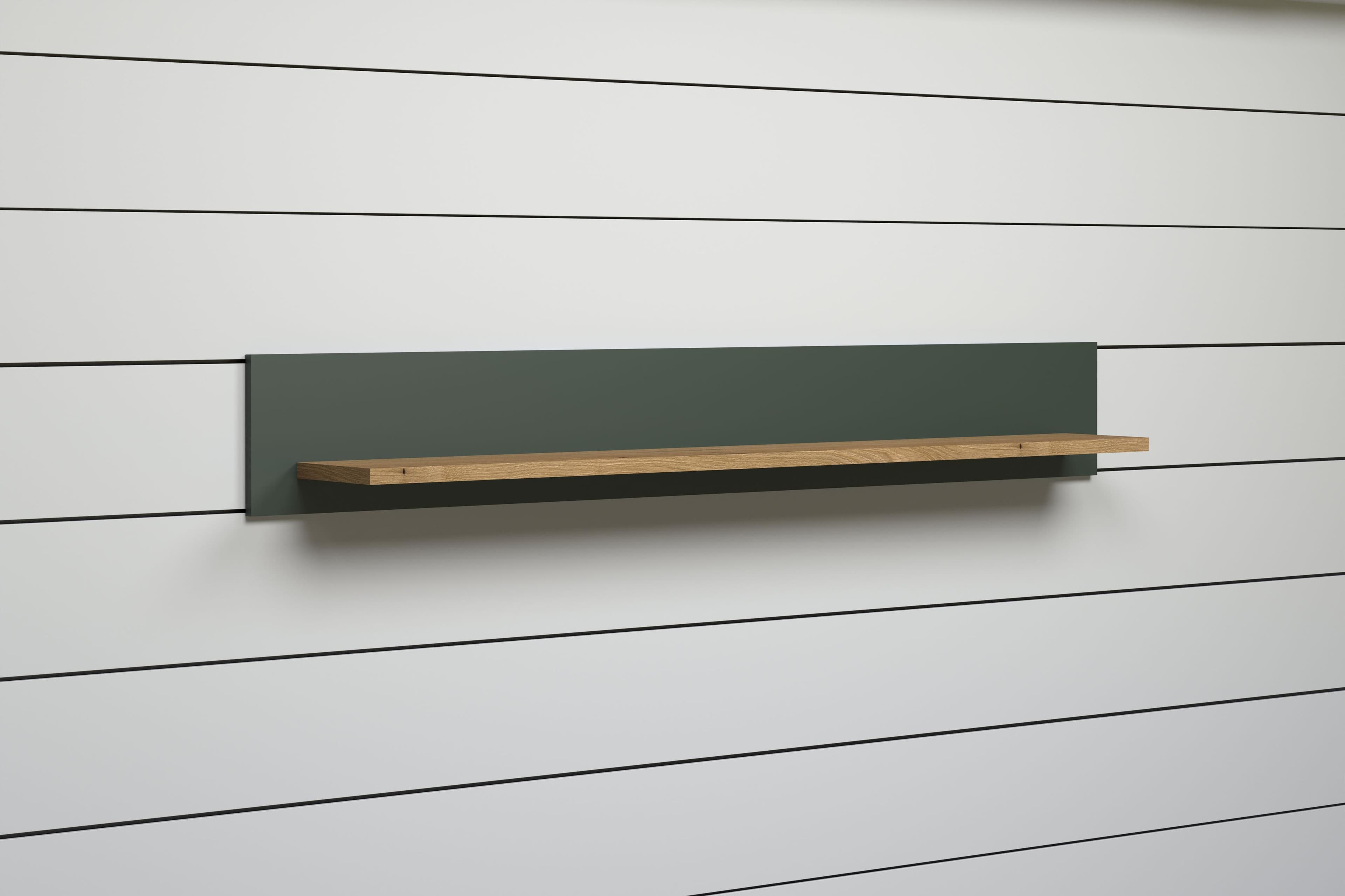 Home Affaire Vienna Ablageregal Wandregal Tannengrün Eiche