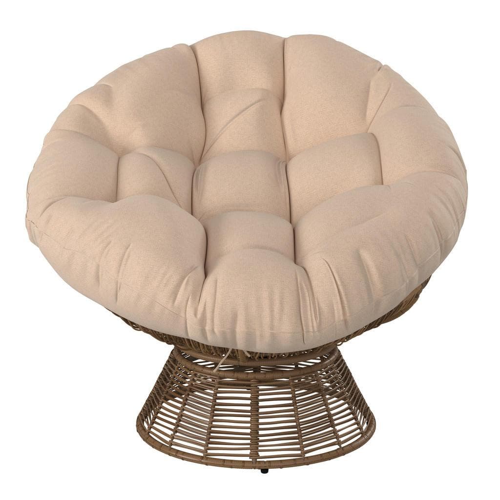 Ambia Garden Garten-Relaxsessel Papasan Beige Kunststoff