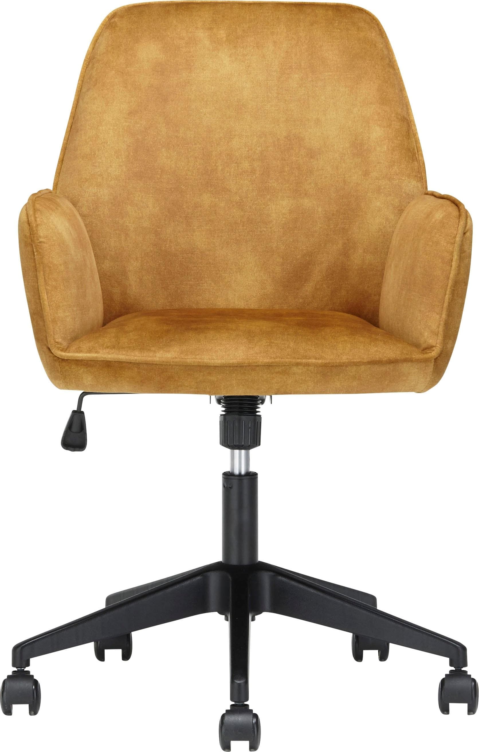 MCA FURNITURE Schreibtischstuhl O-Ottawa Curry Schwarz Velvet
