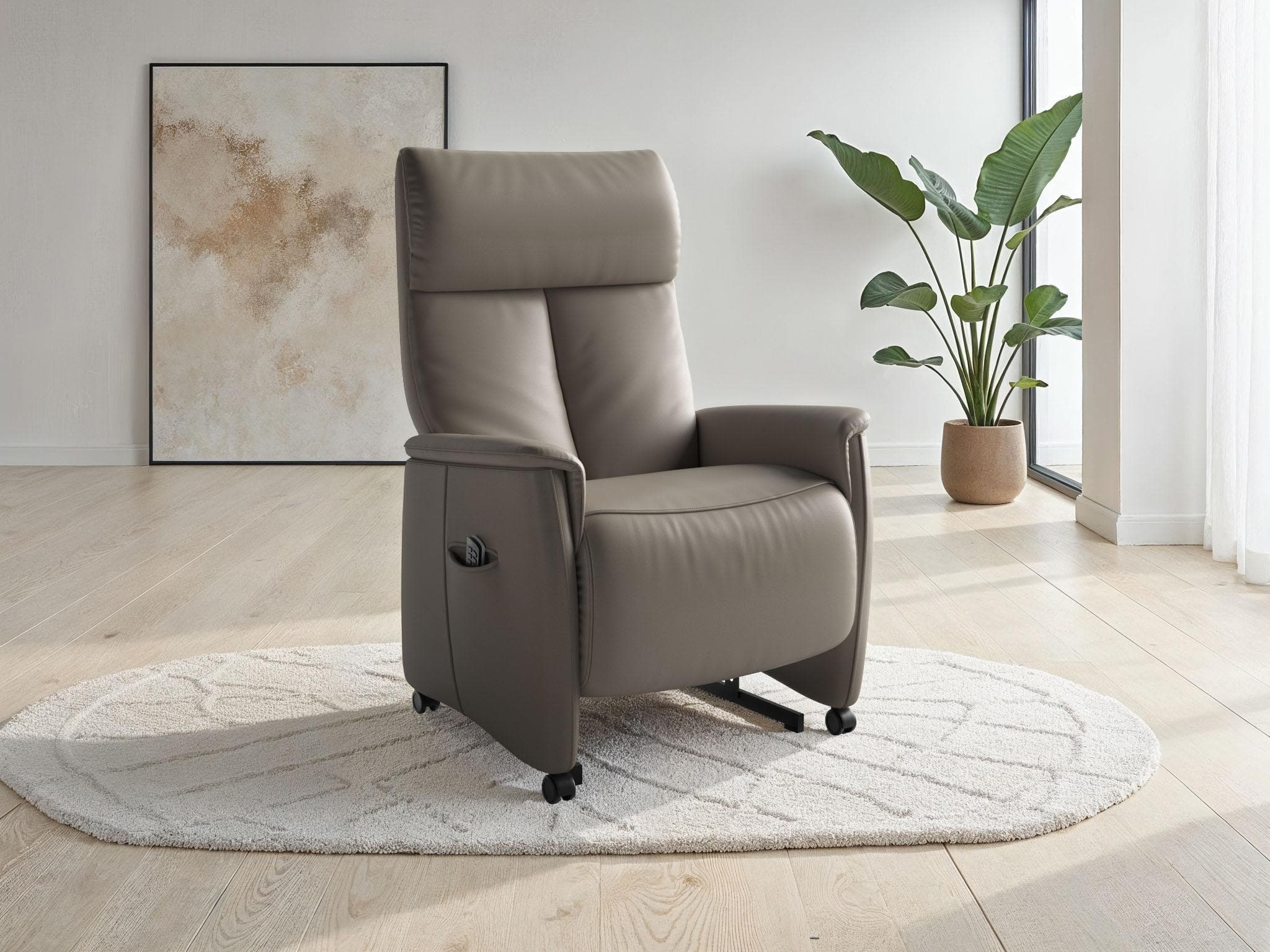 SIT & MORE TV-Sessel Cremona Comfort elektrisch beige